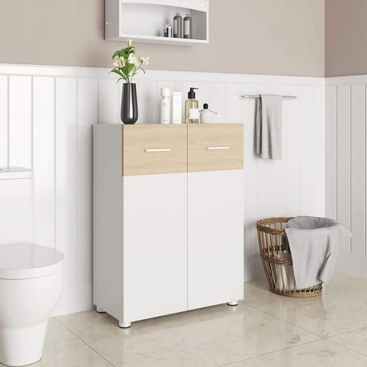 Meuble Salle De Bain Couleur Aubergine encequiconcerne Meuble D Appoint Salle De Bain