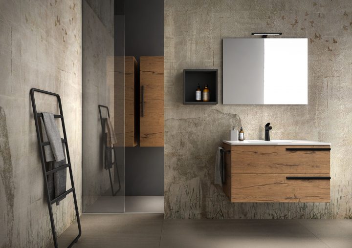 Meuble Salle De Bain Richardson Collection Metropolitan 90Cm intérieur Meuble Salle De Bain Noir Mat