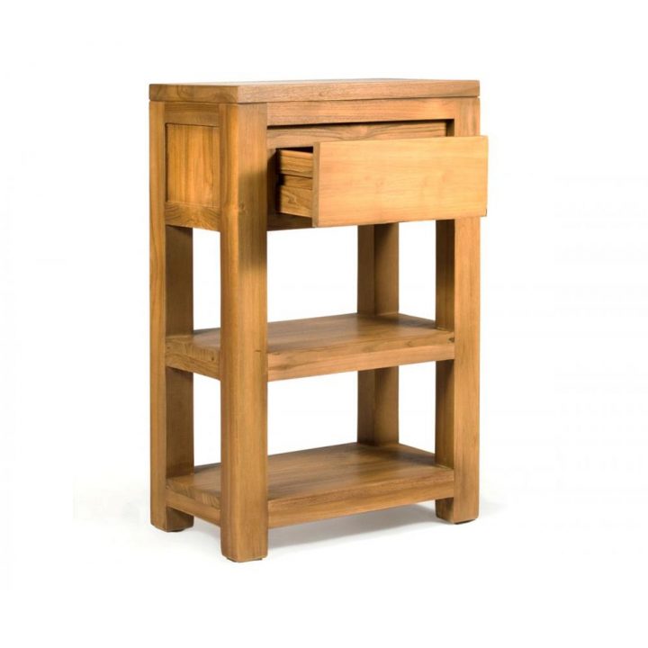Meuble Salon Console Avec Tiroir En Teck Massif Et Naturel à Meuble 50 Cm De Large Meuble Salon Console Avec Tiroir En Teck Massif Et Naturel à Meuble 50 Cm De Large