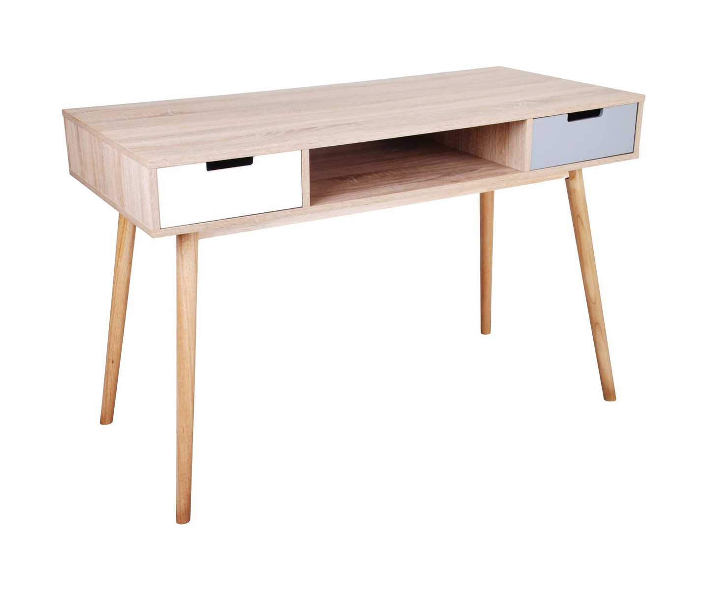 Meuble Sellette Console Bureau De Rangement Avec Deux pour Meubles Scandinaves Pas Cher