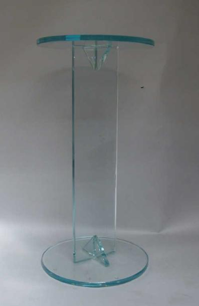 Meuble "Sellette En Verre À Deux Plateaux Ronds.hauteur tout Sellette Meuble Meuble "Sellette En Verre À Deux Plateaux Ronds.hauteur tout Sellette Meuble