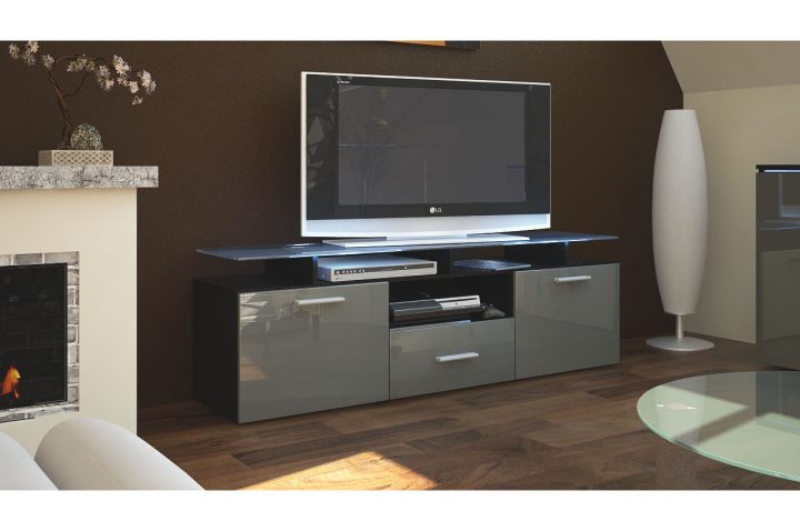 Meuble Télé Bas Noir Moderne Pour Salon tout Meuble Tele Moderne Meuble Télé Bas Noir Moderne Pour Salon tout Meuble Tele Moderne