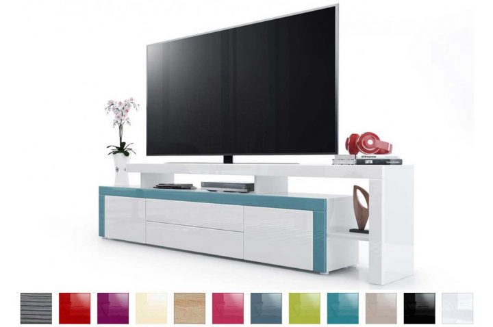Meuble Télé Laqué Blanc – Trendymobilier encequiconcerne Meuble Télé Blanc Laqué