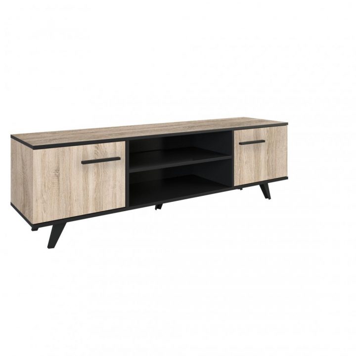 Meuble Tv 2 Portes 2 Niches En Bois Noir Kent Plus De Détails dedans Les Trois Suisses Meubles Meuble Tv 2 Portes 2 Niches En Bois Noir Kent Plus De Détails dedans Les Trois Suisses Meubles