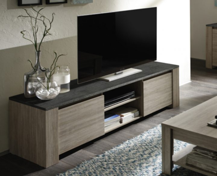 Meuble Tv 2 Portes Elba tout But Meubles Tv