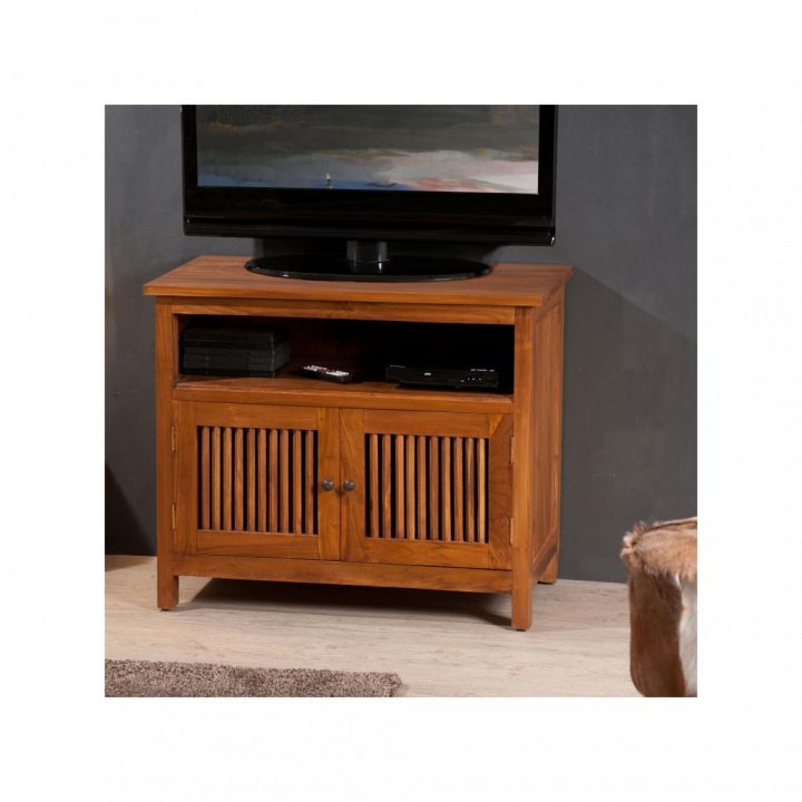 Meuble Tv 2 Portes Persiennes En Teck – Miel Plus De Détails serapportantà Les Trois Suisses Meubles Meuble Tv 2 Portes Persiennes En Teck – Miel Plus De Détails serapportantà Les Trois Suisses Meubles