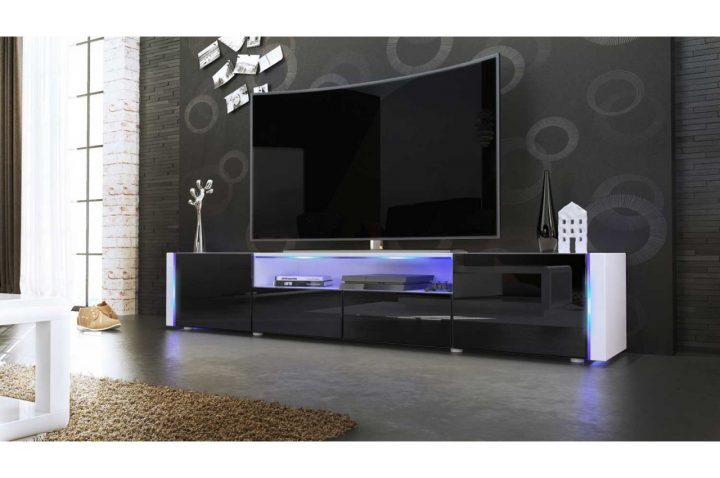 Meuble Tv Bas Long Blanc Laqué – Novomeuble concernant Meuble Bas Tv Meuble Tv Bas Long Blanc Laqué – Novomeuble concernant Meuble Bas Tv