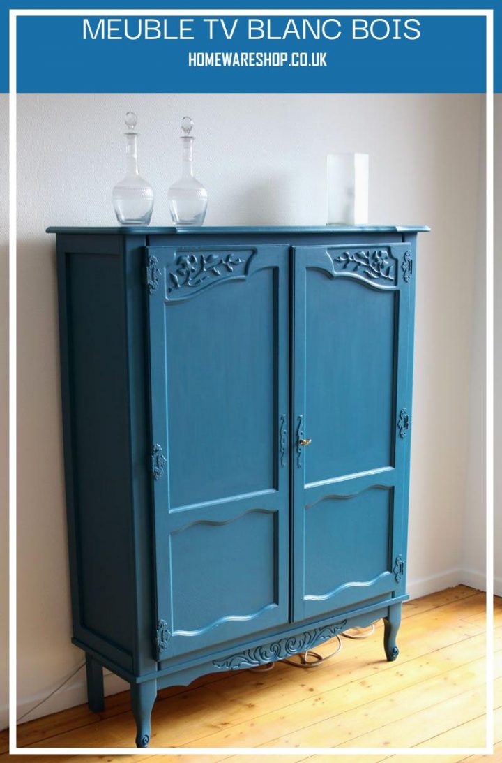 Meuble Tv Blanc Bois Stupéfiant Meuble Tv Bleu Ferme Avec à Meuble Tv Fermé Meuble Tv Blanc Bois Stupéfiant Meuble Tv Bleu Ferme Avec à Meuble Tv Fermé