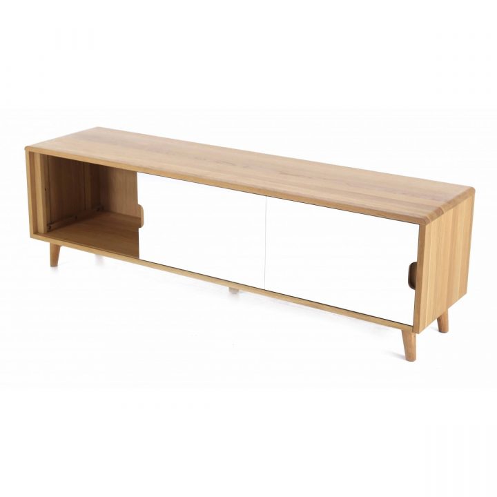 Meuble Tv Chêne Et Formica 180 Cm Elfy | Zago Store dedans Meuble Zago