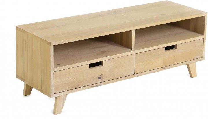 Meuble Tv Chêne Huilé Upp – Meuble Tv Hi Fi – Chêne – Zago destiné Meuble Zago