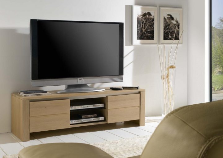 Meuble Tv D'angle 1 Tiroir 1 Niche concernant Meuble Tv Amplifié