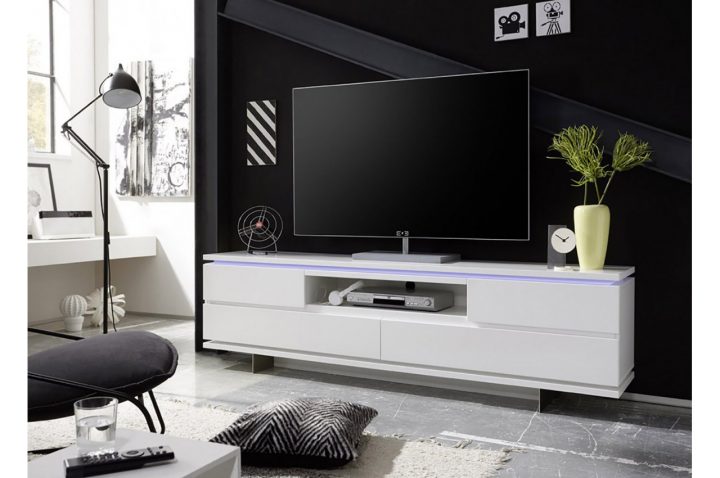 Meuble Tv Design Blanc Laqué Mat Et Pied Métal – Cbc-Meubles dedans Meuble Tv Blanc Laqué But Meuble Tv Design Blanc Laqué Mat Et Pied Métal – Cbc-Meubles dedans Meuble Tv Blanc Laqué But