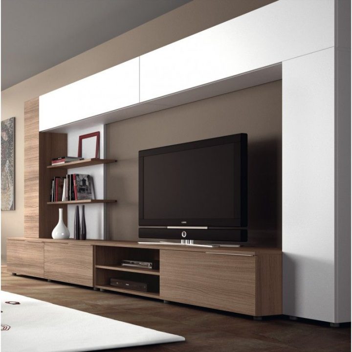Meuble Tv Design Mural Ingrazia Atylia | Living Room avec Meubles Tv But