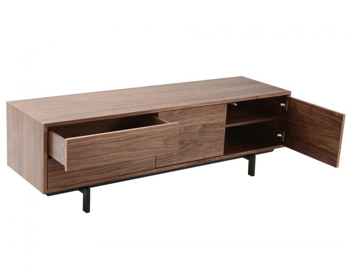 Meuble Tv Design Vintage Fermé Noyer Manny – Miliboo dedans Meuble Tv Fermé Meuble Tv Design Vintage Fermé Noyer Manny – Miliboo dedans Meuble Tv Fermé