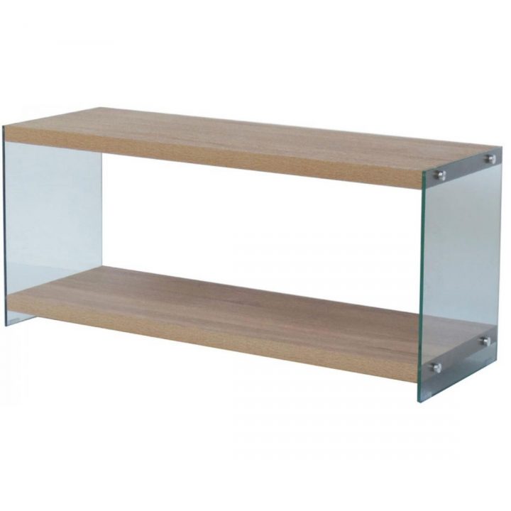 Meuble Tv En Bois Et Verre Knutsen Plus De Détails encequiconcerne Les Trois Suisses Meubles