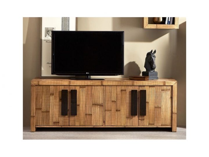 Meuble Tv Flora 3 En Bambou Haut De Gamme D'indonésie. Lotuséa tout Meuble Tele Haut Meuble Tv Flora 3 En Bambou Haut De Gamme D'indonésie. Lotuséa tout Meuble Tele Haut