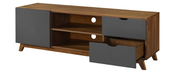 Meuble Tv Gris Anthracite Et Noyer Neela – Miliboo à Meuble Tv Gris Anthracite Meuble Tv Gris Anthracite Et Noyer Neela – Miliboo à Meuble Tv Gris Anthracite