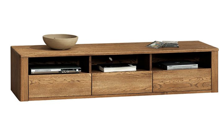 Meuble Tv Haut De Gamme En Bois – 3 Tiroirs & 3 Niches avec Meubles Tv Design Haut De Gamme