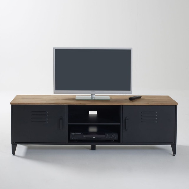 Meuble Tv Hiba Noir La Redoute Interieurs | La Redoute tout Meuble Tv But