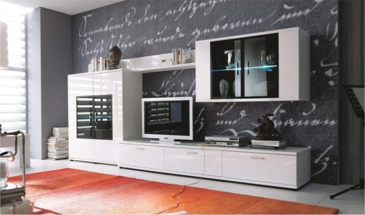 Meuble Tv Hifi Haut De Gamme Meubles De Salon Blanc Design intérieur Meuble Tv Oskar But