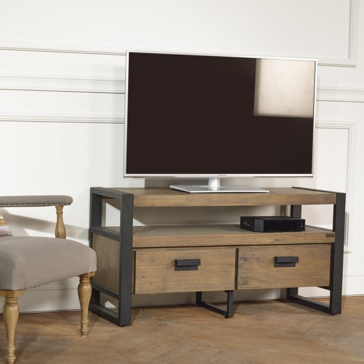 Meuble Tv Industriel, 110 Cm, Jack serapportantà Meuble Tv 110 Cm Meuble Tv Industriel, 110 Cm, Jack serapportantà Meuble Tv 110 Cm