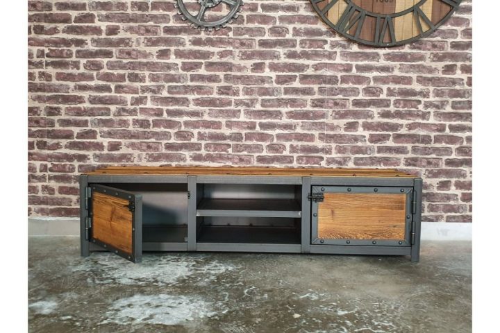 Meuble Tv Industriel à Meuble Tv Table Basse Assorti