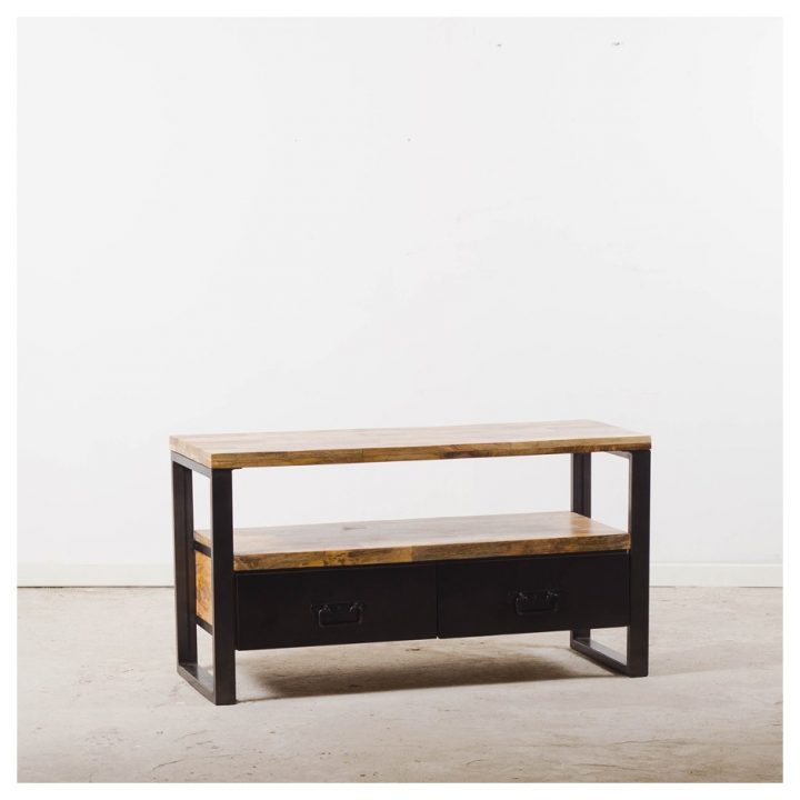 Meuble Tv Industriel encequiconcerne Meuble Tv 110 Cm