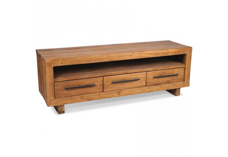 Meuble Tv L160 Cm En Teck Massif Oregon Casita | Koh Deco destiné Meuble Tv 110 Cm Teck Meuble Tv L160 Cm En Teck Massif Oregon Casita | Koh Deco destiné Meuble Tv 110 Cm Teck