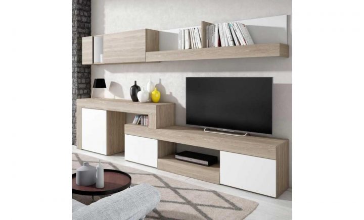 Meuble Tv Mural Complet De Sejour tout Meuble Tv Fixé Au Mur