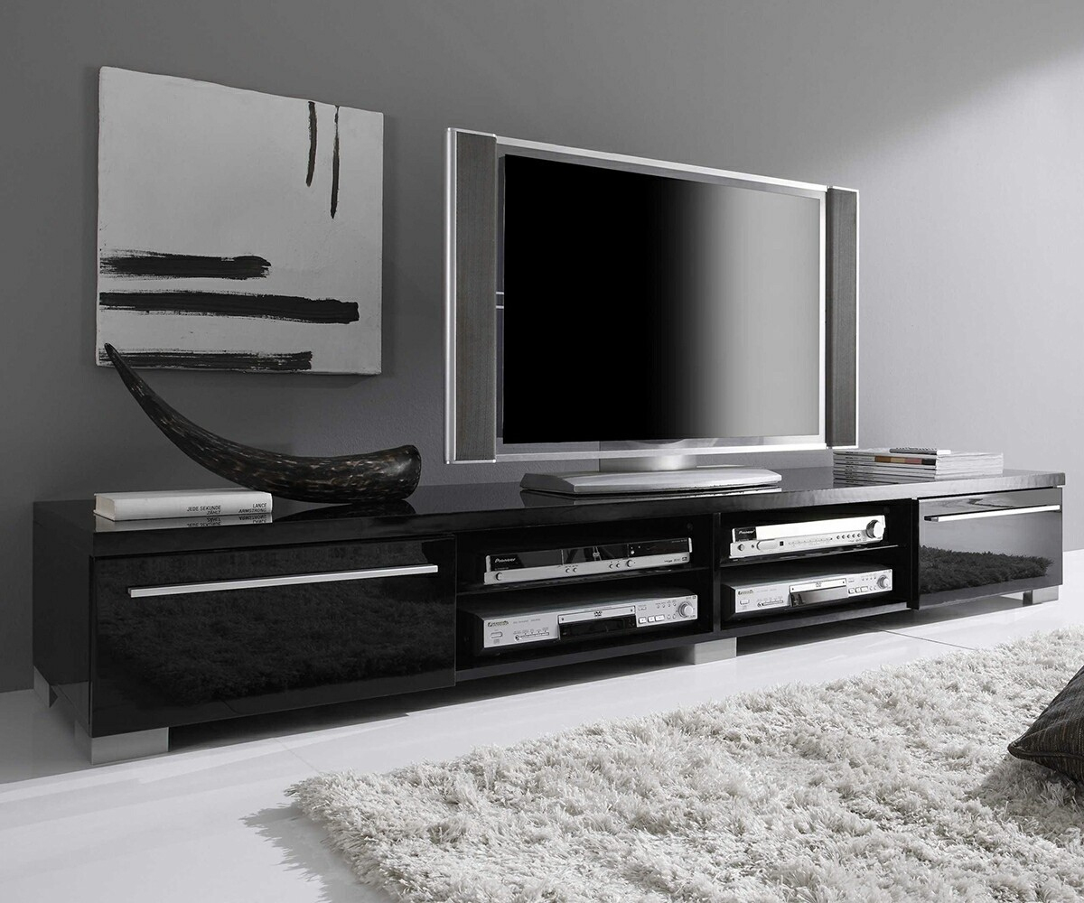 Meuble Tv Noir Haut