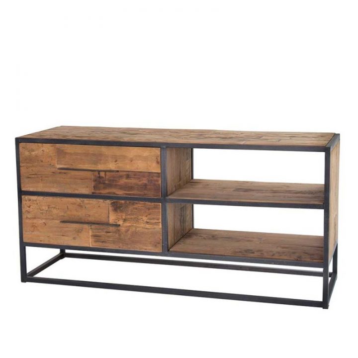 Meuble Tv Original Teck Et Métal Recyclé Urban 125Cm pour Meuble Tv 110 Cm Teck Meuble Tv Original Teck Et Métal Recyclé Urban 125Cm pour Meuble Tv 110 Cm Teck