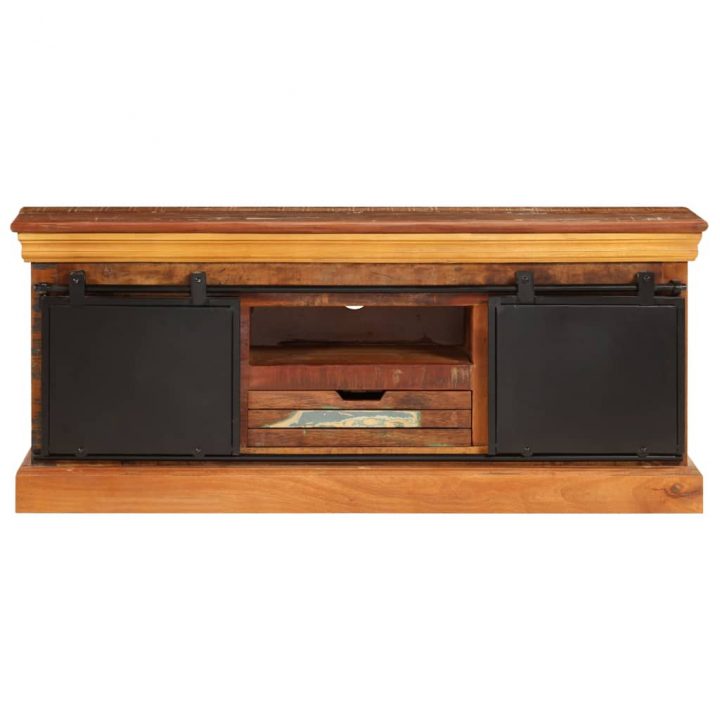 Meuble Tv Scandinave Contemporain 110 X 30 X 45 Cm Bois De Récupération Massif tout Meuble Tv 110 Cm Meuble Tv Scandinave Contemporain 110 X 30 X 45 Cm Bois De Récupération Massif tout Meuble Tv 110 Cm