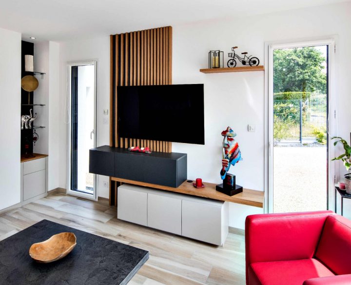 Meuble Tv Tasseaux Et Caissons Suspendus – Compagnie Des avec Meuble Tv Fermé Meuble Tv Tasseaux Et Caissons Suspendus – Compagnie Des avec Meuble Tv Fermé