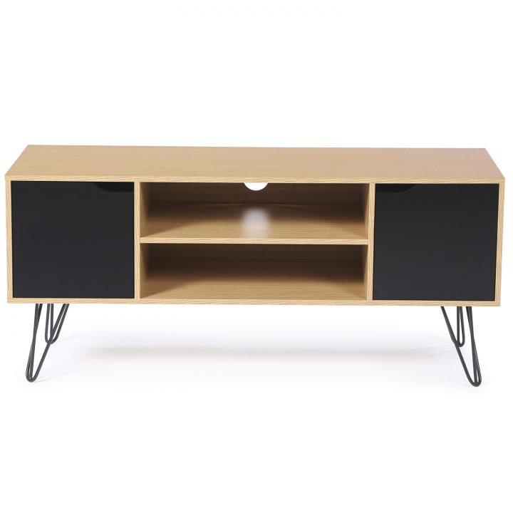 Meuble Tv Vintage Noemi Bois Pied Épingle Idmarket pour Meuble Tv Vintage Pas Cher