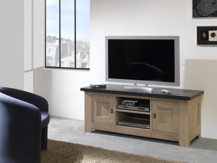 Meuble-Tv-Whitney-2-Portes-Et-1-Niche-W820N avec Meuble Bas Tv Meuble-Tv-Whitney-2-Portes-Et-1-Niche-W820N avec Meuble Bas Tv