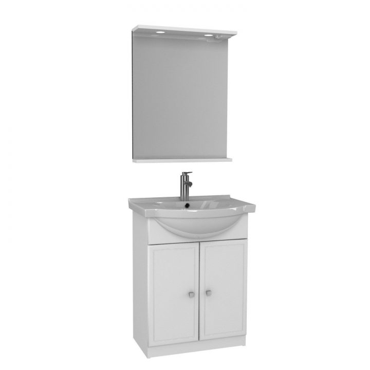 Meuble Vasque 65 Cm Blanc, Galice | Leroy Merlin pour Vasque Leroy Merlin