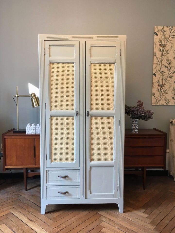 Meuble Vintage Nantes Meilleures Armoire Parisienne Cannage destiné Meuble Vintage Nantes