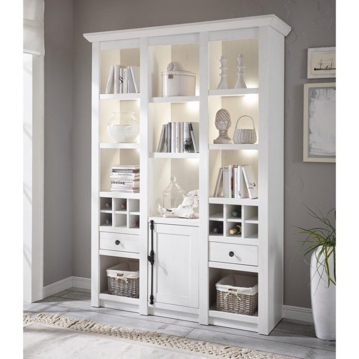 Meuble Vitrine Range-Bouteilles, 2 Portes, 2 Tiroirs, 8 destiné Meuble De Vitrine