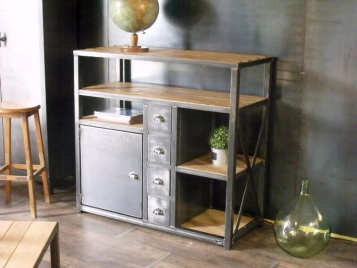 Meubles Bois Acier Sur Mesure Par Micheli Design | Homify tout Meuble En Metal