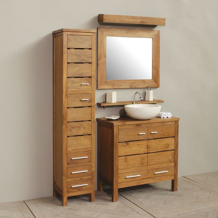 Meubles Bois Salle De Bain 15 Avec Meuble Salle De Bain destiné Meuble Salle De Bain Wengé