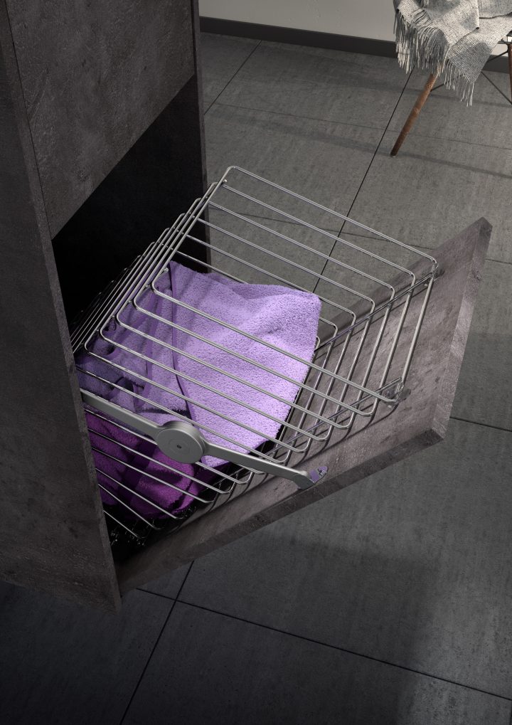 Meubles De Salle De Bains Marny | Allibert France à Meuble Salle De Bain Avec Panier À Linge Intégré