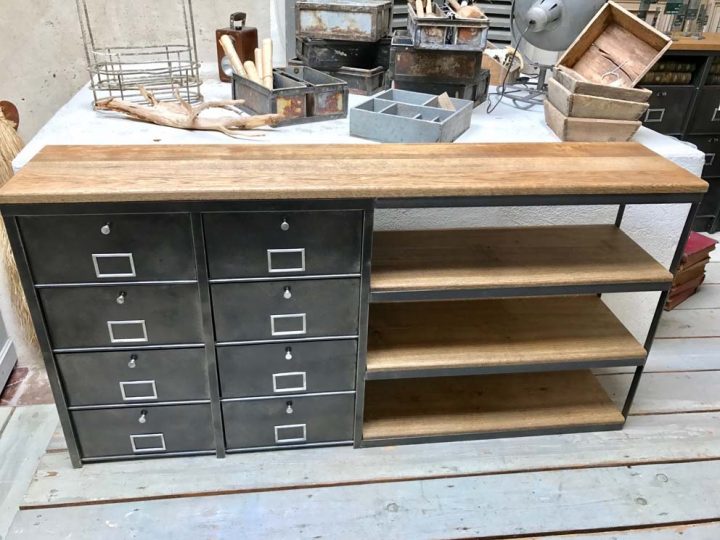 Meubles Tv Industriel Bois Et Métal – L'Or Du Temps avec Meuble Industriel Meubles Tv Industriel Bois Et Métal – L'Or Du Temps avec Meuble Industriel