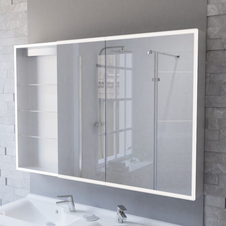Miroir Armoire De Salle De Bain Pas Cher tout Miroir Salle De Bain Led 120