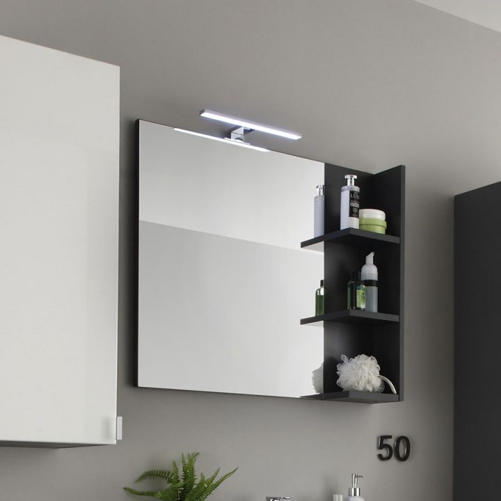 Miroir De Salle De Bain Avec Tablette Et Eclairage | Bright pour Miroir Salle De Bain Avec Tablette Et Éclairage