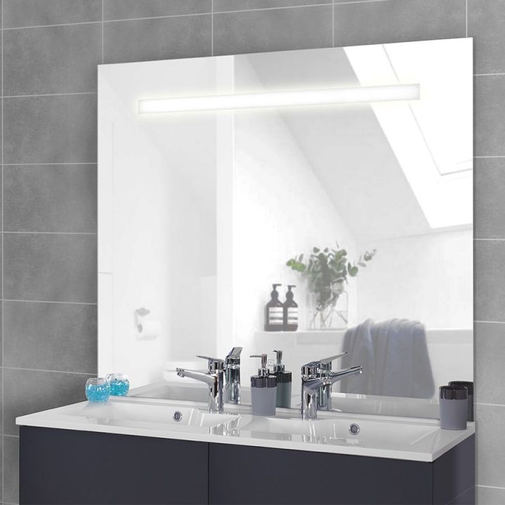 Miroir Elegance 140X105 Cm – Éclairage Intégré À Led Et destiné Miroir Salle De Bain Éclairage Intégré