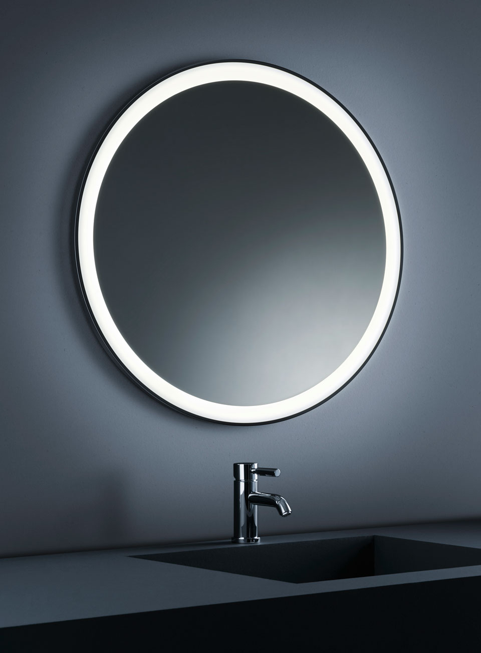 Miroir Lumineux À Éclairage Led, Protection Ip44 tout Miroir Salle De Bain Éclairant