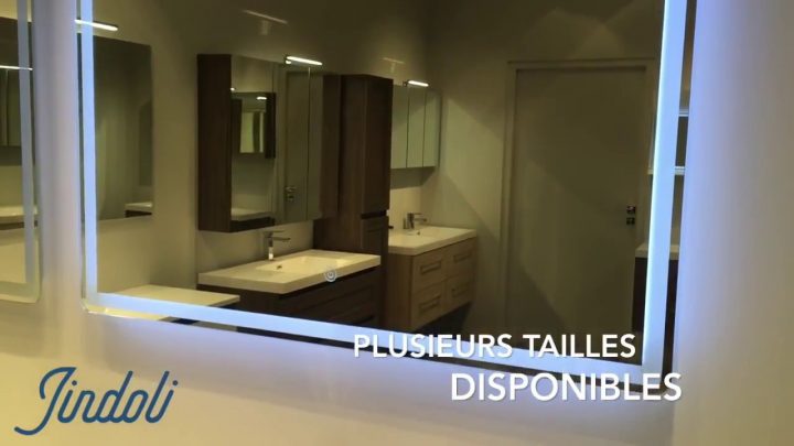 Miroir Lumineux Salle De Bain Led – Jindoli pour Miroir Salle De Bain Éclairant