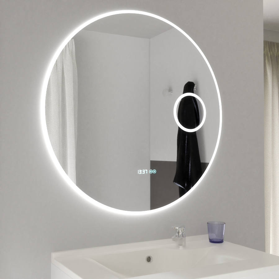 Miroir Rondinara Ø 80Cm - Éclairage Led, Système Anti-Buée destiné Miroir Salle De Bain Anti Buée