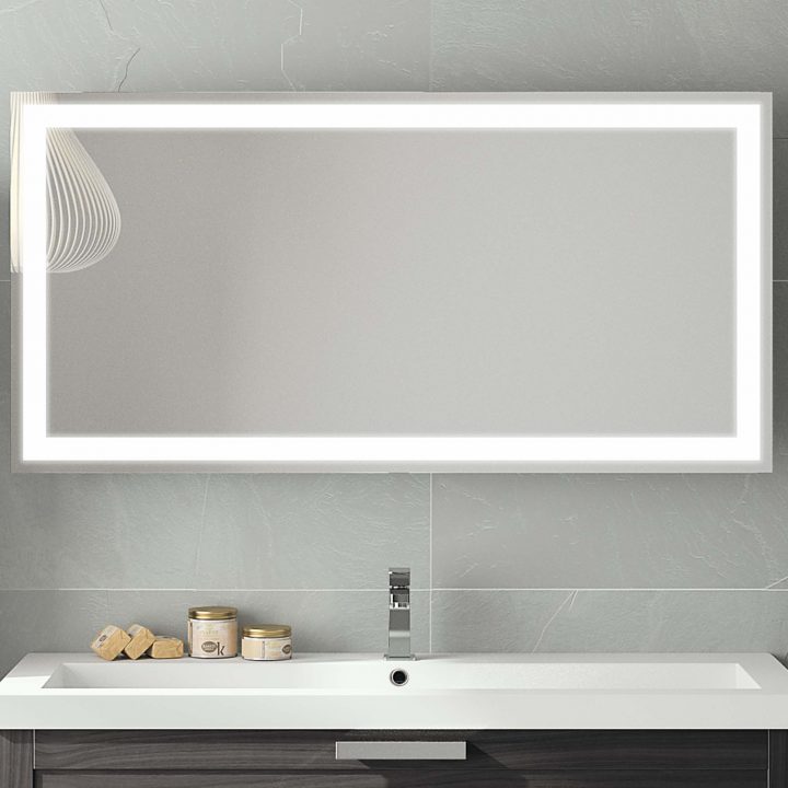 Miroirs Led | Meubles De Salle De Bains, Baignoires serapportantà Miroir Salle De Bain Led 120