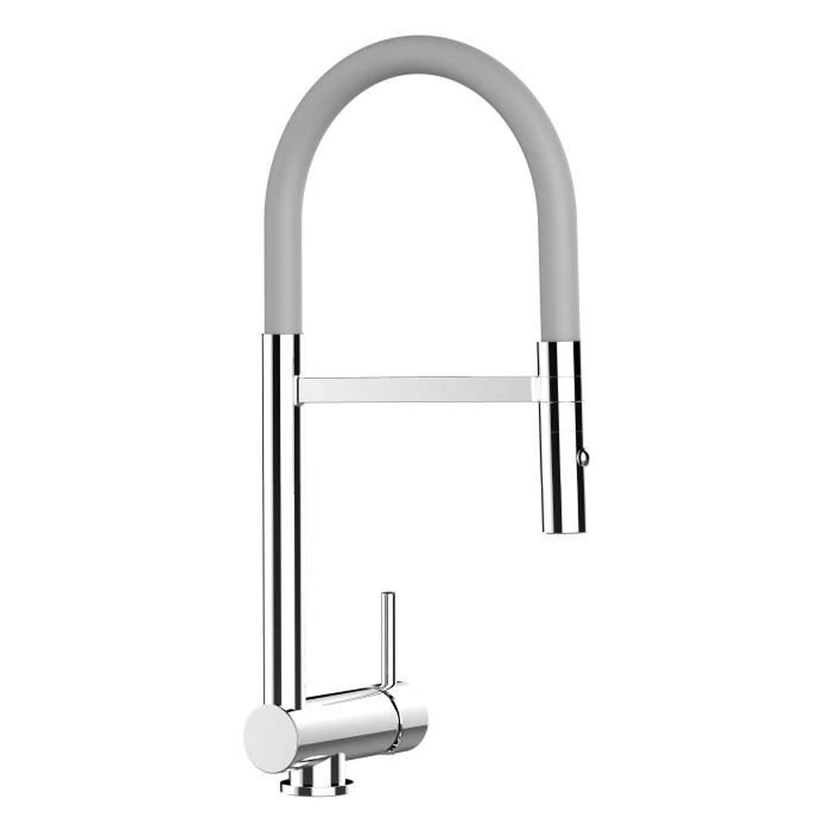 Mitigeur De Cuisine Avec Bec Orientable Rabattable Pour avec Robinet Pliable Sous Fenetre